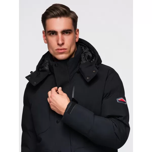  Pánská zimní bunda OMBRE OM-JAHP-0306 BLACK 