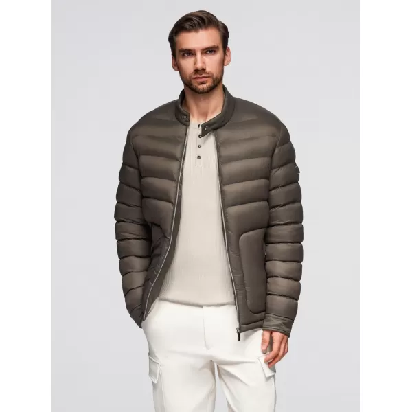  Pánská bunda OMBRE OM-JALP-0261 OLIVE 