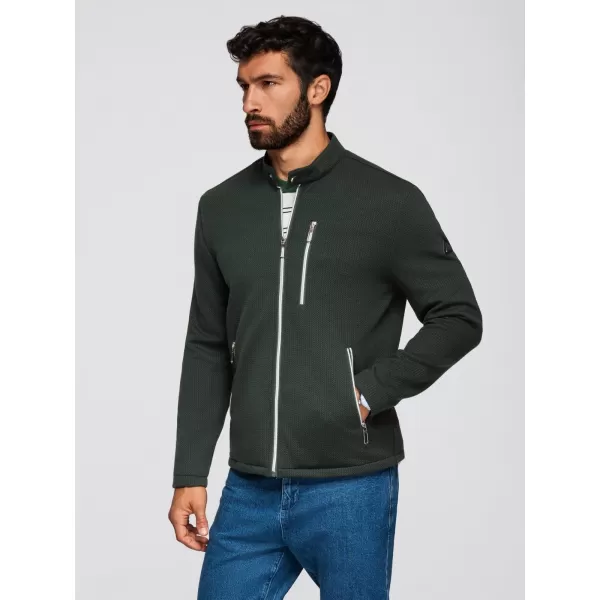  Pánská bunda OMBRE OM-JANP-0229 DAKR GREEN 