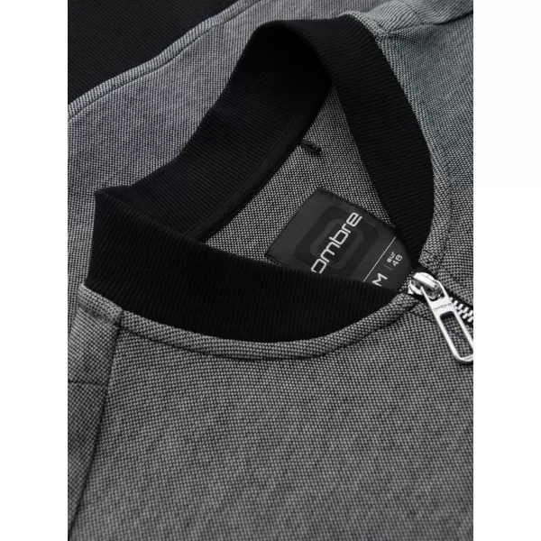  Pánská mikina OMBRE OM-SSZP-0210 BLACK/GREY 