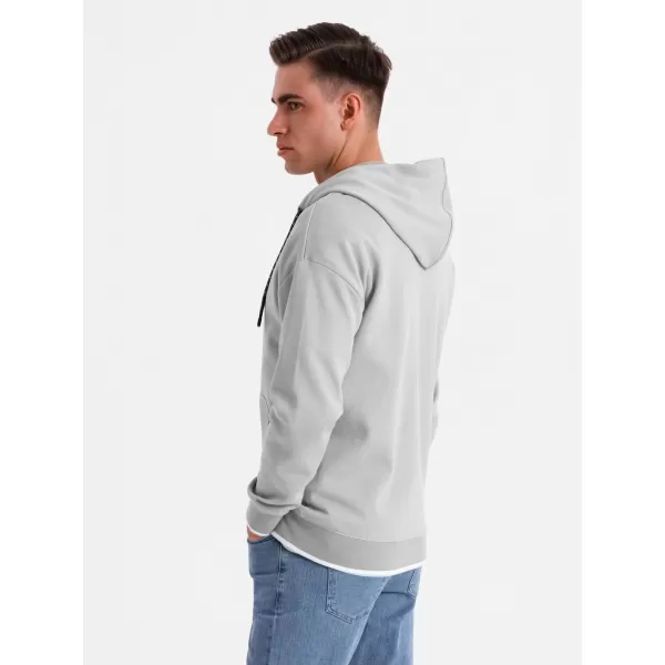  Pánská mikina OMBRE BLACK OM-SSZP-0210 GREY 