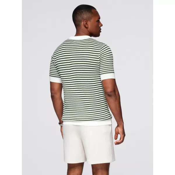  Pánské polo triko OMBRE OM-POSS-0161 WHITE AND OLIVE 