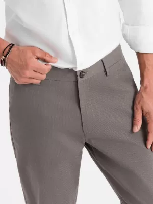 Pánské kalhoty OMBRE OM-PACP-0184 GRAY