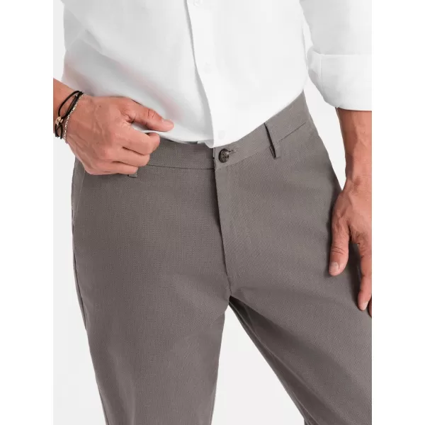  Pánské kalhoty OMBRE OM-PACP-0184 GRAY 