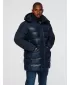 Pánský kabát OMBRE OM-JALJ-0266 NAVY BLUE