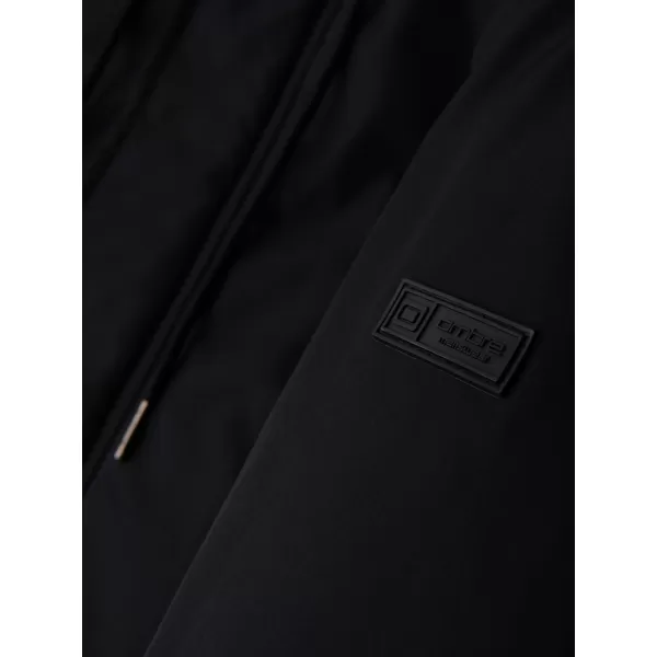  Pánský kabát OMBRE OM-JAPJ-0313 BLACK 