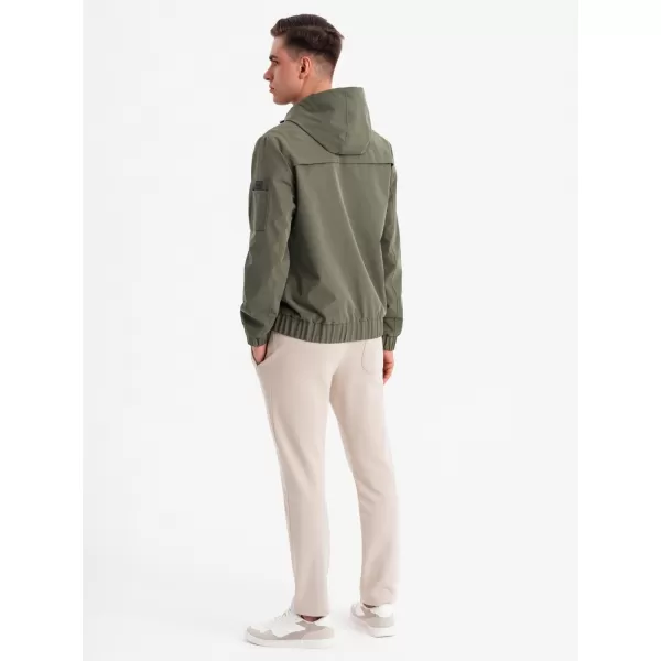  Pánská bunda OMBRE OM-JANP-0225 OLIVE 