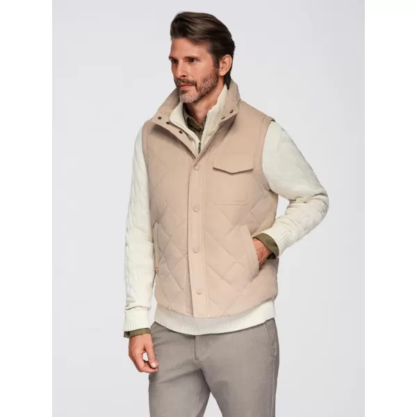 Pánská vesta OMBRE OM-JAVJ-0277 BEIGE 