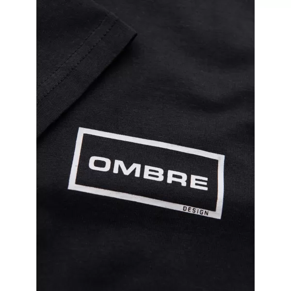  Pánské triko OMBRE OM-TSPT-0231 BLACK 