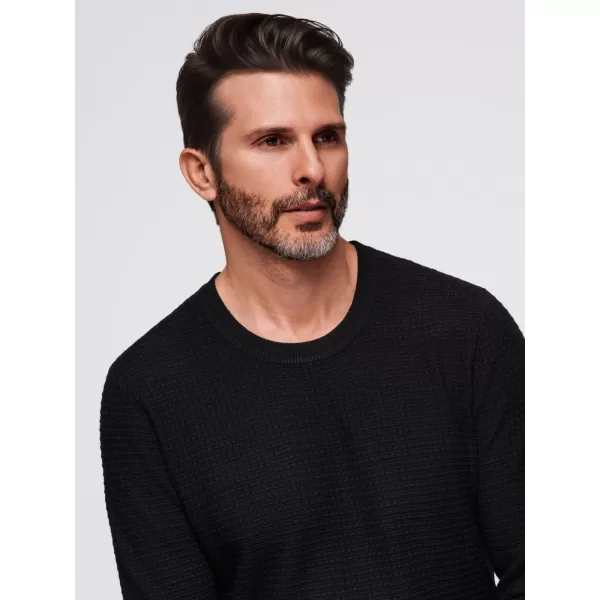  Pánský svetr OMBRE OM-SWSW-0181 BLACK 