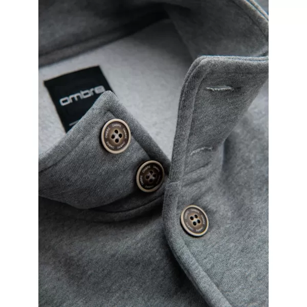  Pánská mikina OMBRE OM-SSDS-0131 GREY MELANGE 