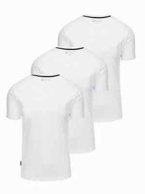 Pánský set košilí OMBRE Z100 WHITE/WHITE/WHITE
