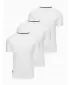 Pánský set košilí OMBRE Z100 WHITE/WHITE/WHITE