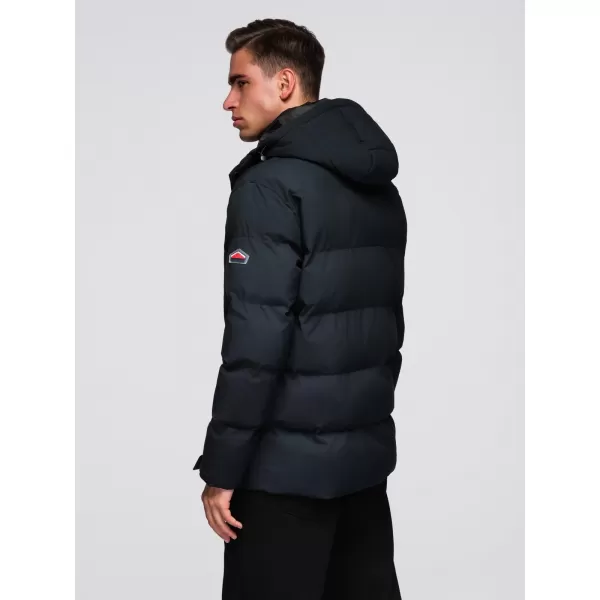  Pánská zimní bunda OMBRE OM-JAHP-0306 BLACK 