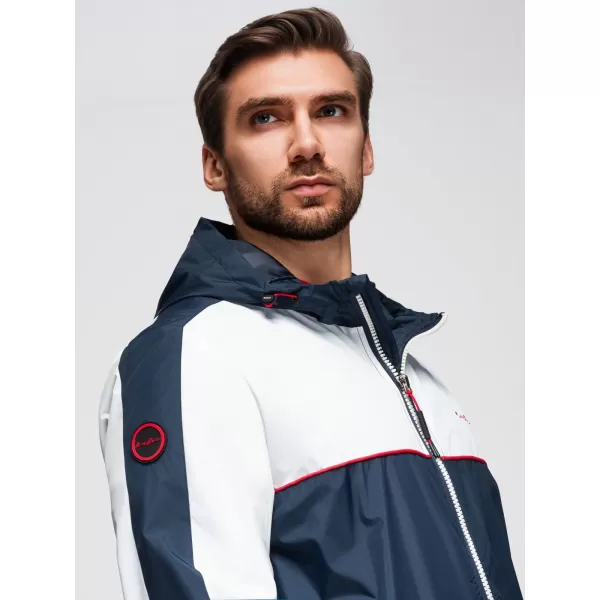  Pánská bunda OMBRE OM-JANP-0228 WHITE 