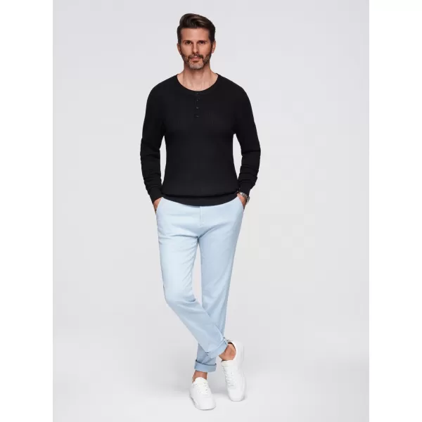  Pánský svetr OMBRE OM-SWSW-0182 BLACK 