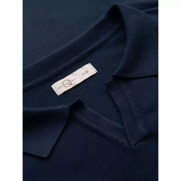  Pánské polo triko OMBRE OM-POSS-0159 NAVY BLUE 