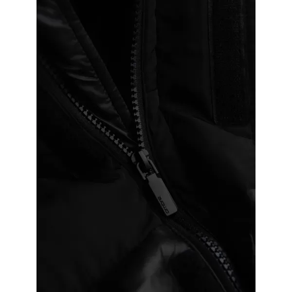  Pánský kabát OMBRE OM-JALJ-0266 V1 BLACK 