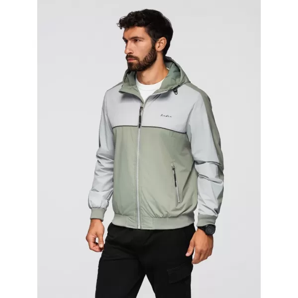  Pánská bunda OMBRE OM-JANP-0228 GREY 