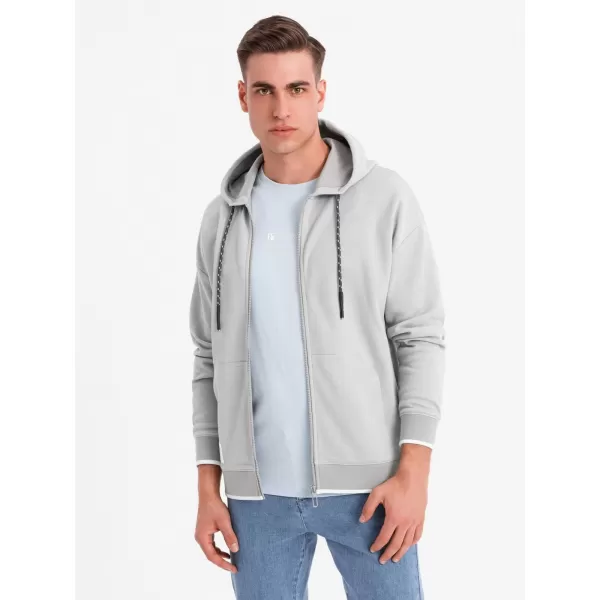  Pánská mikina OMBRE BLACK OM-SSZP-0210 GREY 