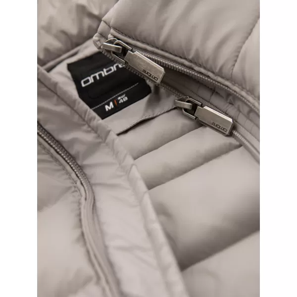  Pánská bunda OMBRE OM-JALP-0231 LIGHT GREY 