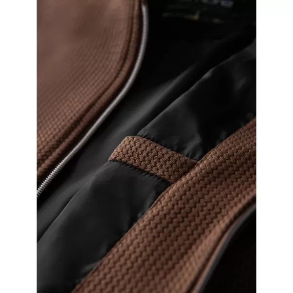  Pánská bunda OMBRE OM-JANP-0229 BROWN 