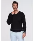 Pánský svetr OMBRE OM-SWSW-0182 BLACK