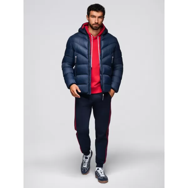 Pánská bunda OMBRE OM-JAHP-0303 NAVY BLUE 