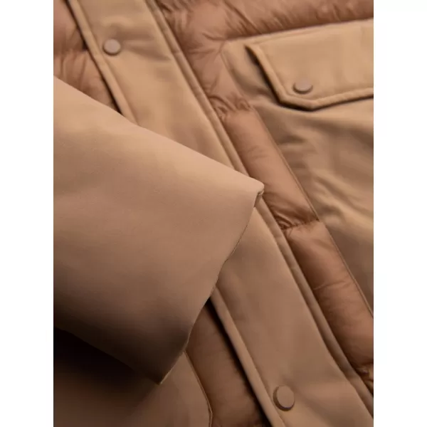  Pánský kabát OMBRE OM-JALJ-0308 BEIGE 