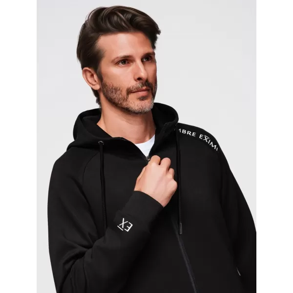  Pánská mikina OMBRE OM-SSZP-0216 BLACK 