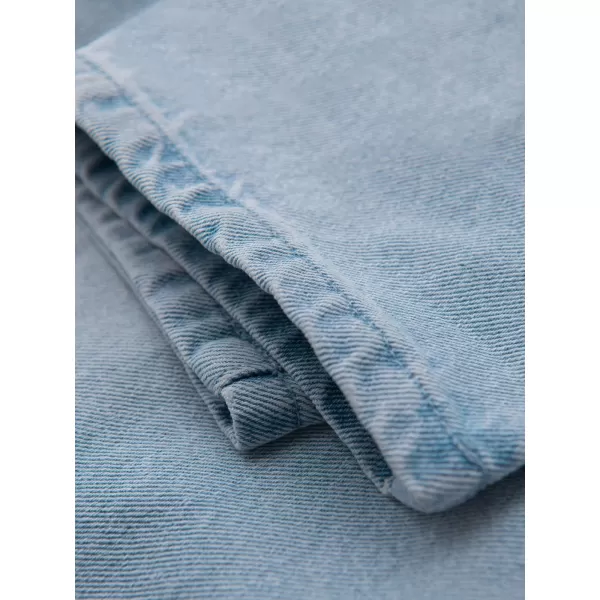  Pánské kalhoty OMBRE OM-PADP-0250 LIGHT BLUE 