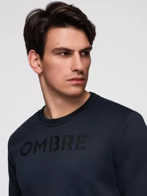 Pánská mikina OMBRE B1711 NAVY BLUE