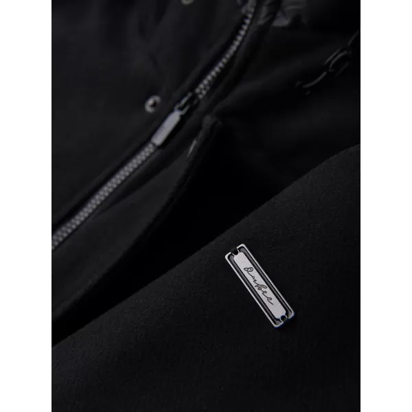  Pánský kabát OMBRE OM-COWC-0132 BLACK 