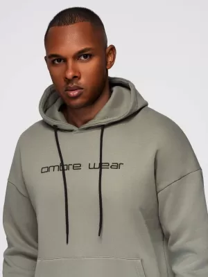 Pánská mikina OMBRE OM-SSNZ-0241 KHAKI