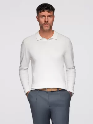 Pánský svetr OMBRE OM-POLS-0140 WHITE