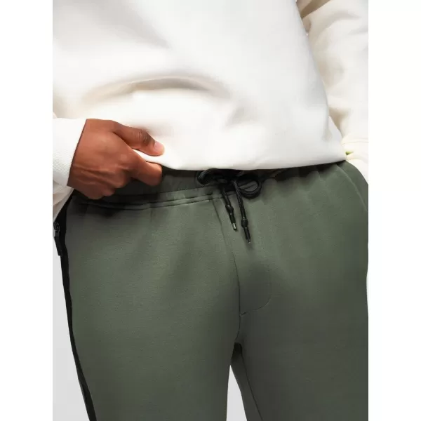  Pánské tepláky OMBRE OM-PASK-0281 DARK OLIVE GREEN 