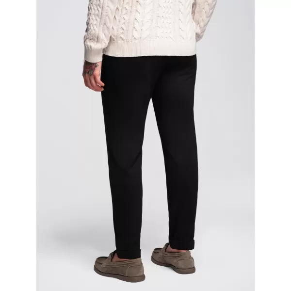  Pánské kalhoty OMBRE OM-PACP-0283 BLACK 