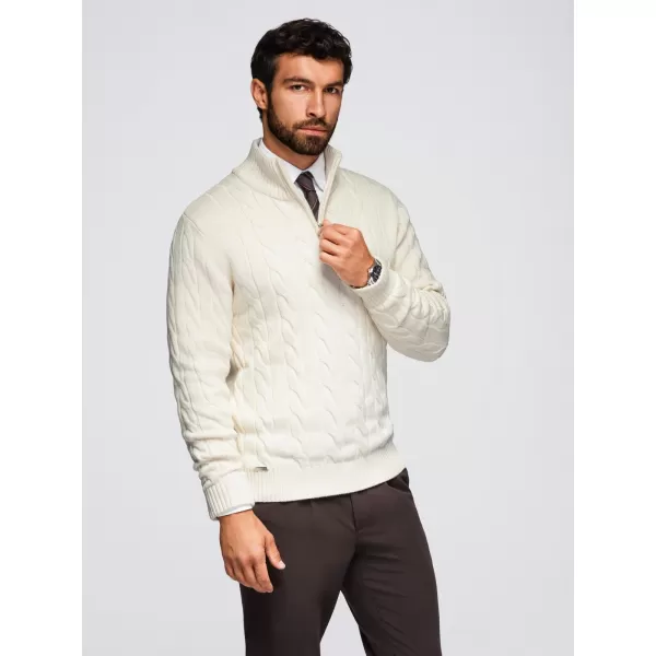  Pánský svetr OMBRE OM-SWZS-0138 CREAM 