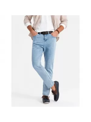 Pánské kalhoty OMBRE OM-PADP-0255 LIGHT BLUE