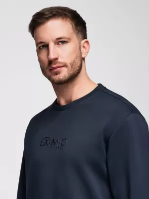 Pánská mikina OMBRE OM-SNBC-0199 DARK BLUE