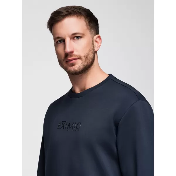  Pánská mikina OMBRE OM-SNBC-0199 DARK BLUE 