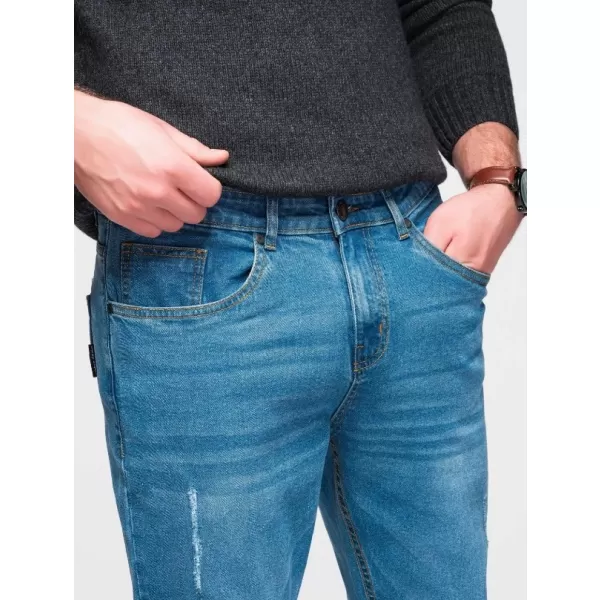  Pánské kalhoty OMBRE OM-PADP-0241 BLUE 