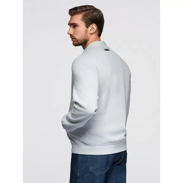  Pánská bunda OMBRE OM-JANP-0159 LIGHT GREY 