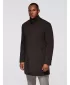 Pánský kabát OMBRE OM-COWC-0136 DARK BROWN
