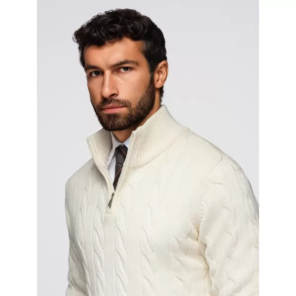  Pánský svetr OMBRE OM-SWZS-0138 CREAM 