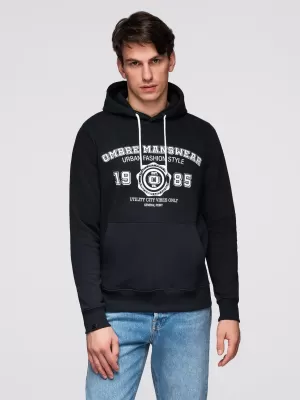 Pánská mikina OMBRE B1714 BLACK