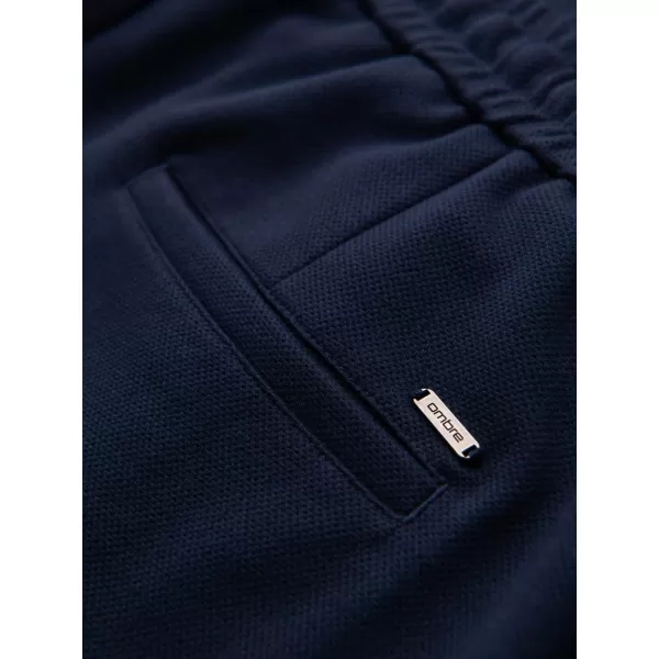  Pánské kalhoty OMBRE OM-PACP-0283 NAVY BLUE 