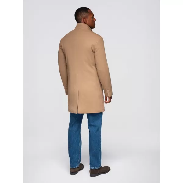  Pánský kabát OMBRE OM-COWC-0136 LIGHT BROWN 