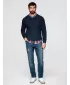 Pánské kalhoty OMBRE OM-PADP-0254 DARK BLUE