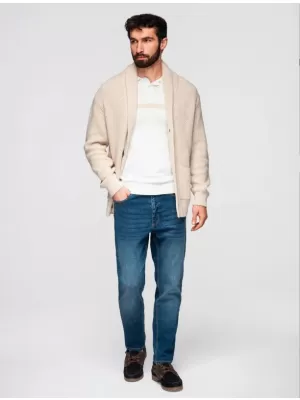 Pánské kalhoty OMBRE OM-PADP-0253 BLUE